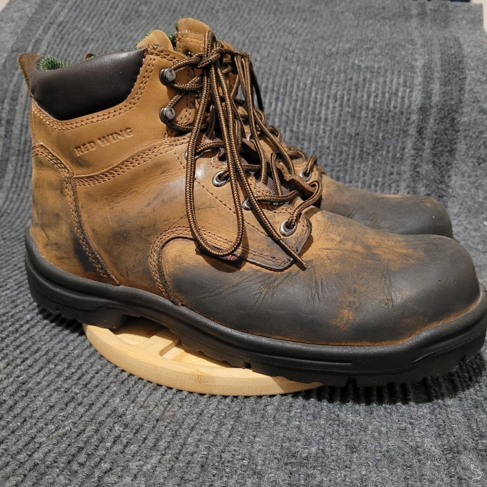 Red Wing Work Boots Men's 13 Brown Safety Steel Toe Leather ASTM‎ F2413-18 2235
